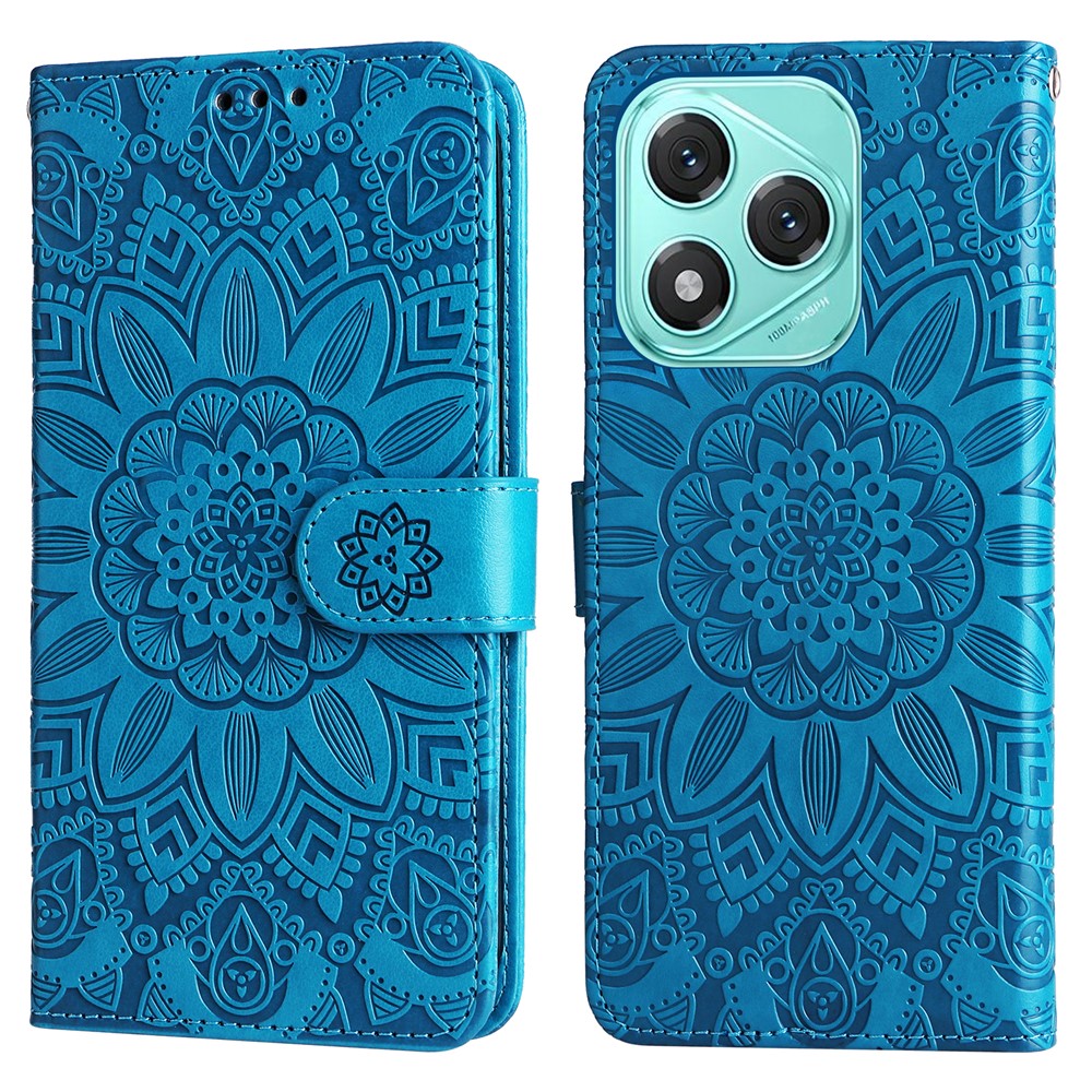For Honor X70i / 400 Lite 5G Case Sunflower Imprint Leather Wallet Phone Cover