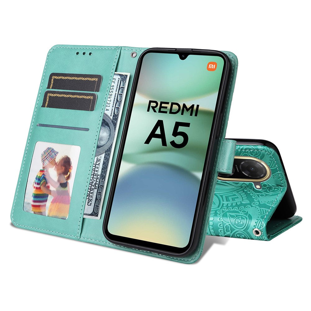 For Xiaomi Redmi A5 NFC (EU) (173.45mm) Case Sunflower Imprint Leather Wallet Phone Cover