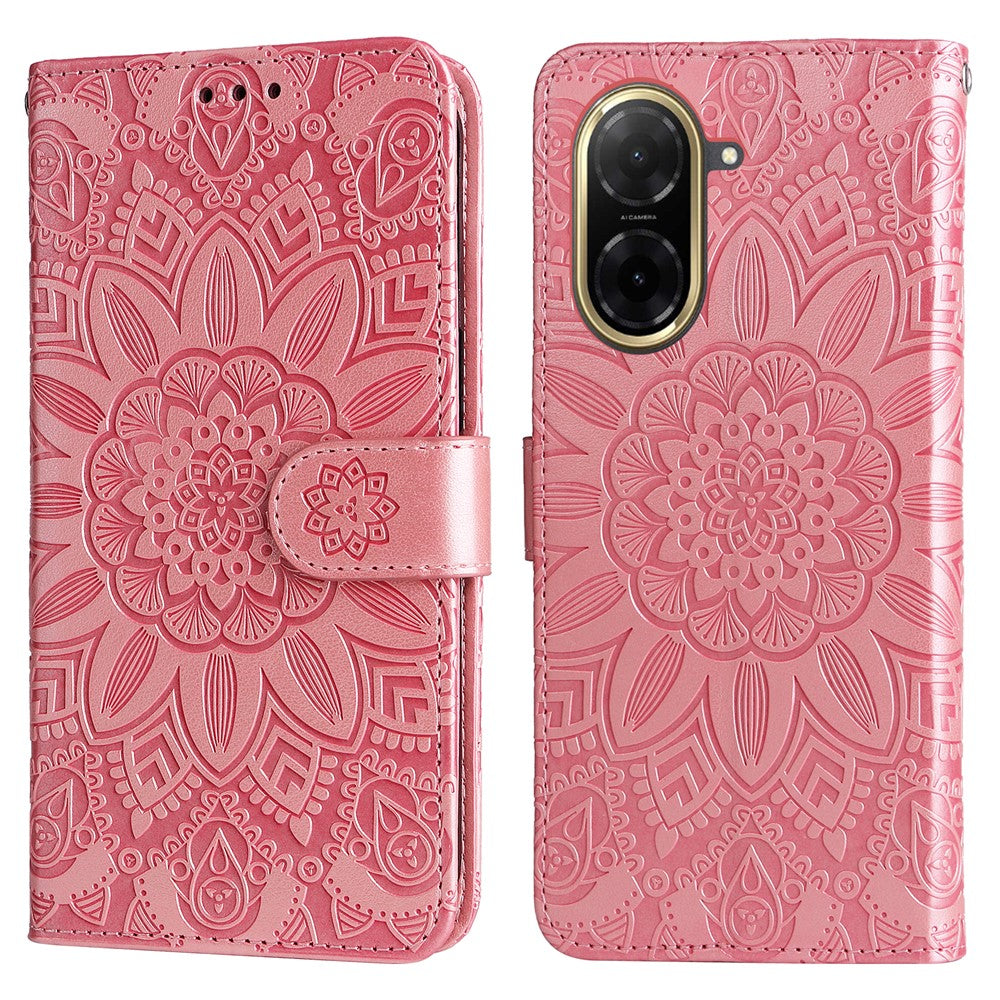 For Xiaomi Redmi A5 NFC (EU) (173.45mm) Case Sunflower Imprint Leather Wallet Phone Cover