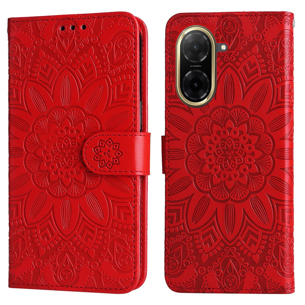 For Xiaomi Redmi A5 NFC (EU) (173.45mm) Case Sunflower Imprint Leather Wallet Phone Cover