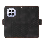 For Oppo F29 5G Leather Cases Wallet Rhombus Imprinted Phone Cover Stand with Strap
