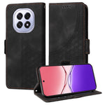 For Oppo F29 5G Leather Cases Wallet Rhombus Imprinted Phone Cover Stand with Strap