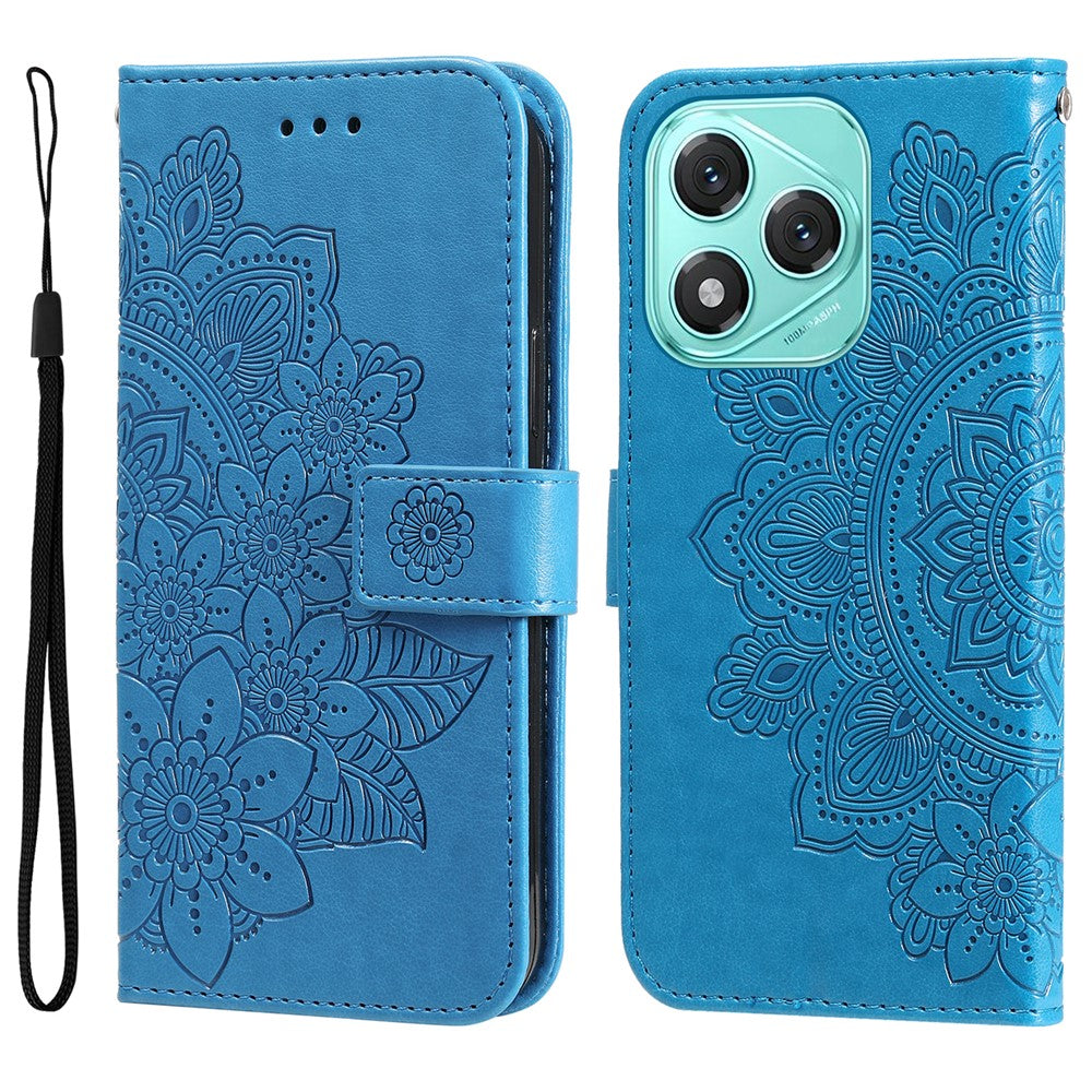 For Honor X70i / 400 Lite 5G Case Floral Pattern PU Leather Wallet Stand Phone Cover