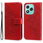 For Honor X70i / 400 Lite 5G Case Floral Pattern PU Leather Wallet Stand Phone Cover