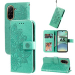 For Xiaomi Redmi A5 NFC (EU) (173.45mm) Case Floral Pattern PU Leather Wallet Stand Phone Cover