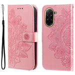 For Xiaomi Redmi A5 NFC (EU) (173.45mm) Case Floral Pattern PU Leather Wallet Stand Phone Cover