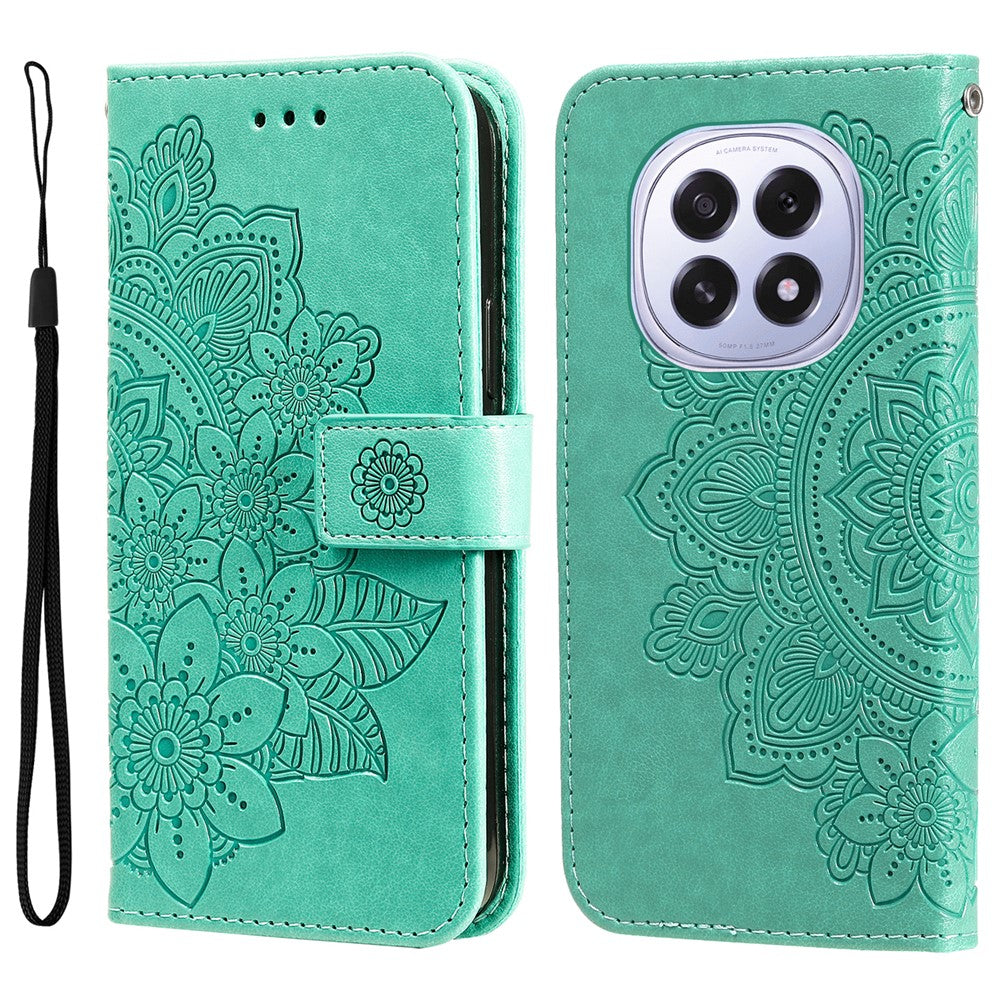 Oppo F29 5G Skal Blommönster PU Läder Plånboksfodral