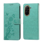 For Xiaomi Redmi A5 NFC (EU) (173.45mm) Leather Case Butterfly Floral Imprint Wallet Stand Cover