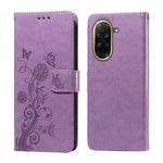 For Xiaomi Redmi A5 NFC (EU) (173.45mm) Leather Case Butterfly Floral Imprint Wallet Stand Cover