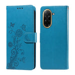 For Xiaomi Redmi A5 NFC (EU) (173.45mm) Leather Case Butterfly Floral Imprint Wallet Stand Cover