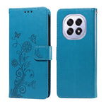 For Oppo A5 5G / Oppo F29 5G Leather Case Butterfly Floral Imprint Wallet Stand Cover