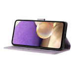 For Samsung Galaxy S25 Edge Case Wallet Stand Imprinted Triangle Pattern Leather Phone Flip Cover
