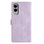Til Samsung Galaxy S25 Edge Cover Wallet Stand Præget Trekant Mønster Læder Telefon Flip Cover