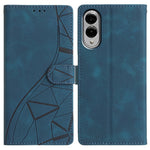 Til Samsung Galaxy S25 Edge Cover Wallet Stand Præget Trekant Mønster Læder Telefon Flip Cover