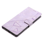 For Honor Magic7 Lite 5G / X9c 5G / X60 Pro 5G Case Wallet Stand Imprinted Triangle Pattern Leather Phone Flip Cover