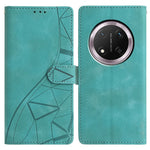 For Honor Magic7 Lite 5G / X9c 5G / X60 Pro 5G Case Wallet Stand Imprinted Triangle Pattern Leather Phone Flip Cover