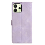 For Xiaomi Redmi Note 14 4G (163.25mm) Case Wallet Stand Imprinted Triangle Pattern Leather Phone Flip Cover