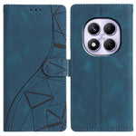 For Xiaomi Redmi Note 14 Pro+ 5G  /  Note 14 Pro 5G Case Wallet Stand Imprinted Triangle Pattern Leather Phone Flip Cover