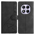 For Xiaomi Redmi Note 14 Pro+ 5G  /  Note 14 Pro 5G Case Wallet Stand Imprinted Triangle Pattern Leather Phone Flip Cover