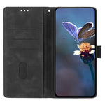 For Xiaomi 14T Pro Case Wallet Stand Imprinted Triangle Pattern Leather Phone Flip Cover