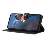 For Xiaomi 14T Pro Case Wallet Stand Imprinted Triangle Pattern Leather Phone Flip Cover