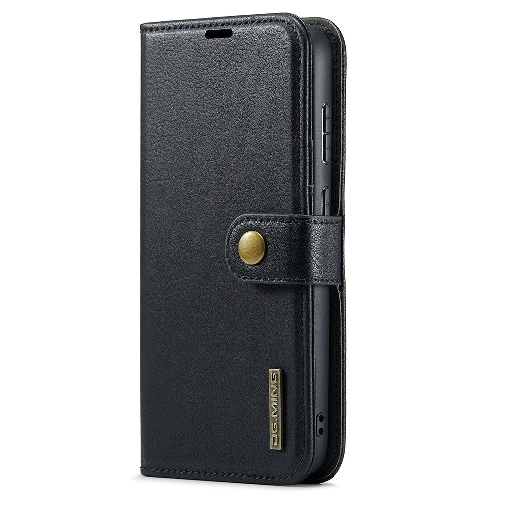 DG.MING for Samsung Galaxy S25 Edge Case Detachable Split Leather Phone Cover