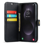 DG.MING for Samsung Galaxy S25 Edge Case Detachable Split Leather Phone Cover