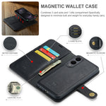DG.MING for Samsung Galaxy S25 Edge Case Detachable Split Leather Phone Cover