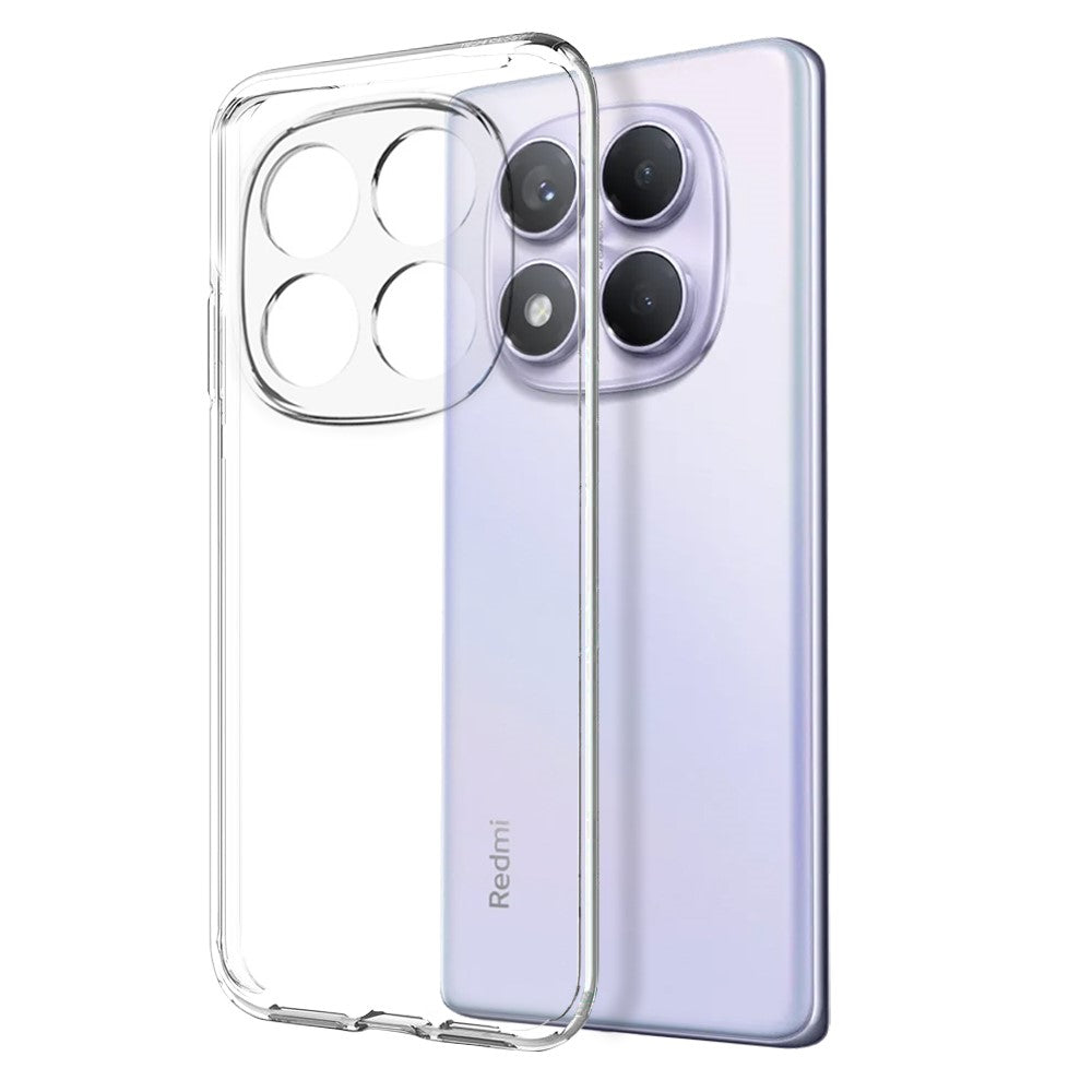 NORTHJO For Xiaomi Redmi Note 14 Pro 4G Phone Case Drop-Proof TPU Cover with 3D Curved Tempered Glass Film
