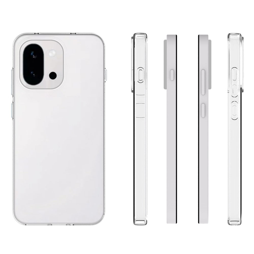 OnePlus 13T 5G-skal, vattenstämpelbeständigt TPU-bakstycke, genomskinligt bakstycke