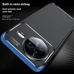 Xiaomi Redmi K80 5G / Poco F7 Pro 5G-cover med kulfiberstruktur, TPU-mobilbeskyttelse og varmeafledning