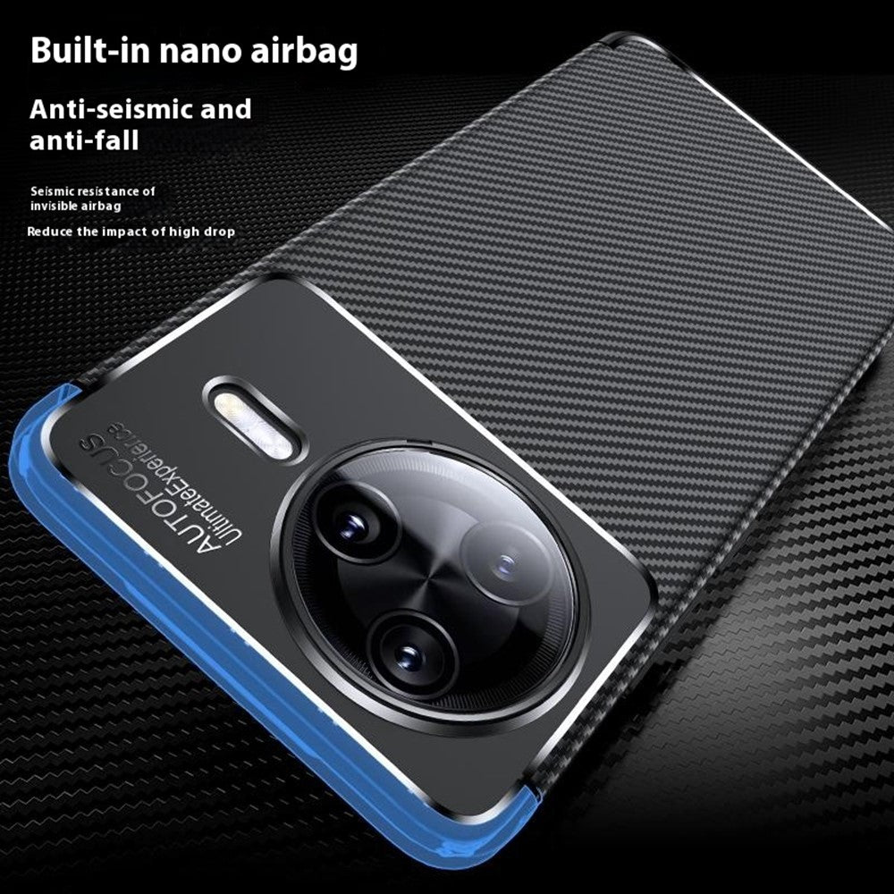 Xiaomi Redmi K80 5G / Poco F7 Pro 5G-cover med kulfiberstruktur, TPU-mobilbeskyttelse og varmeafledning