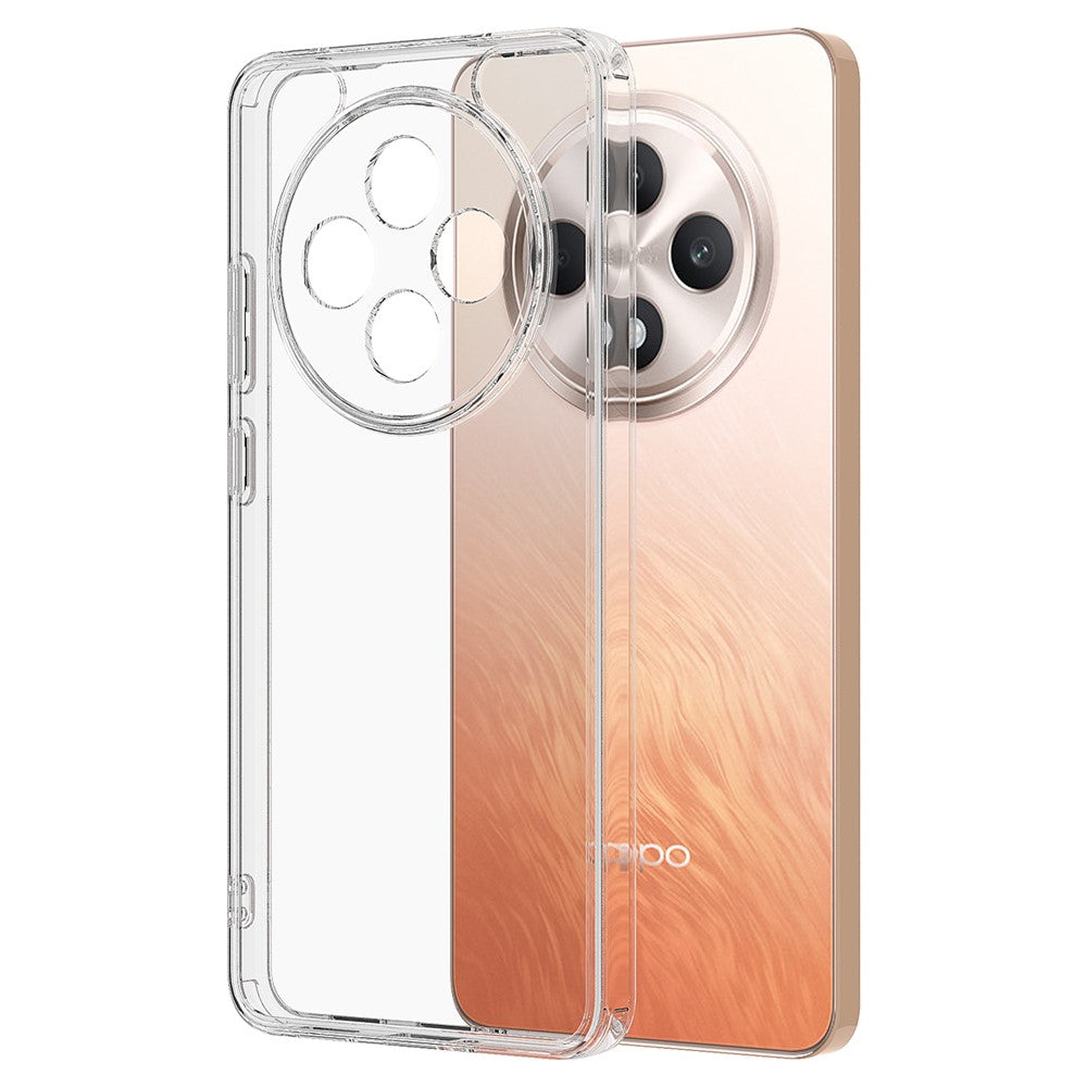 Oppo Reno12 FS 5G / Oppo F27 5G / Oppo Reno12 F 5G Genomskinligt mobilskal TPU+Akryl Stötsäkert mobilbaksida