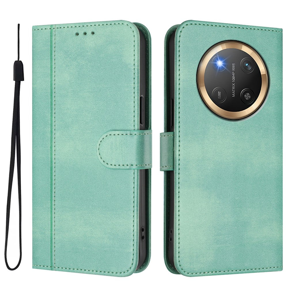For Honor Magic7 Lite 5G / X9c 5G / X60 Pro 5G Cases Wallet Stand Retro Texture Leather Phone Cover with Lanyard