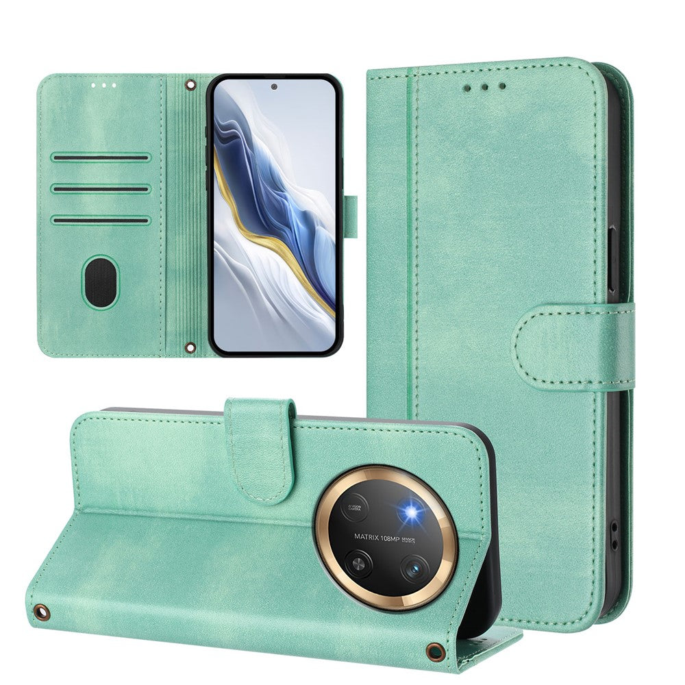 For Honor Magic7 Lite 5G / X9c 5G / X60 Pro 5G Cases Wallet Stand Retro Texture Leather Phone Cover with Lanyard
