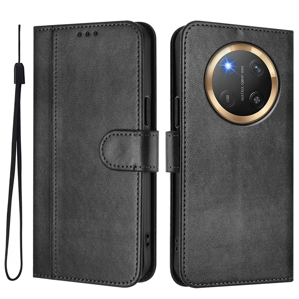 For Honor Magic7 Lite 5G / X9c 5G / X60 Pro 5G Cases Wallet Stand Retro Texture Leather Phone Cover with Lanyard
