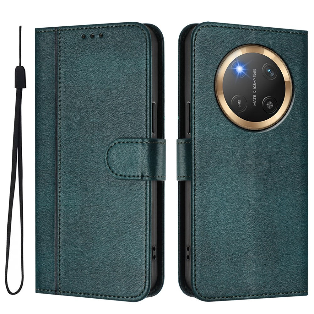 For Honor Magic7 Lite 5G / X9c 5G / X60 Pro 5G Cases Wallet Stand Retro Texture Leather Phone Cover with Lanyard