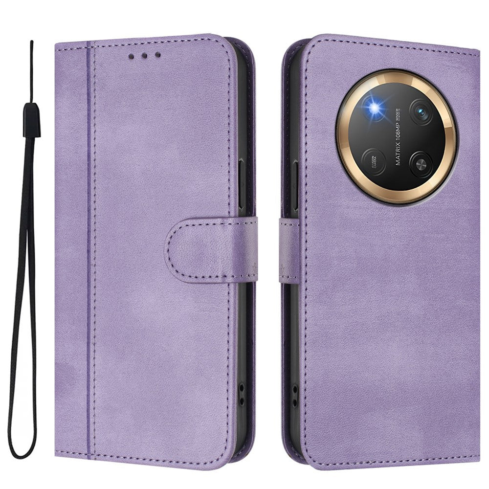 For Honor Magic7 Lite 5G / X9c 5G / X60 Pro 5G Cases Wallet Stand Retro Texture Leather Phone Cover with Lanyard