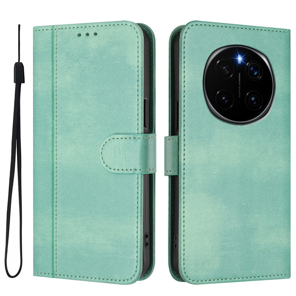 For Honor Magic7 Pro 5G Cases Wallet Stand Retro Texture Leather Phone Cover with Lanyard