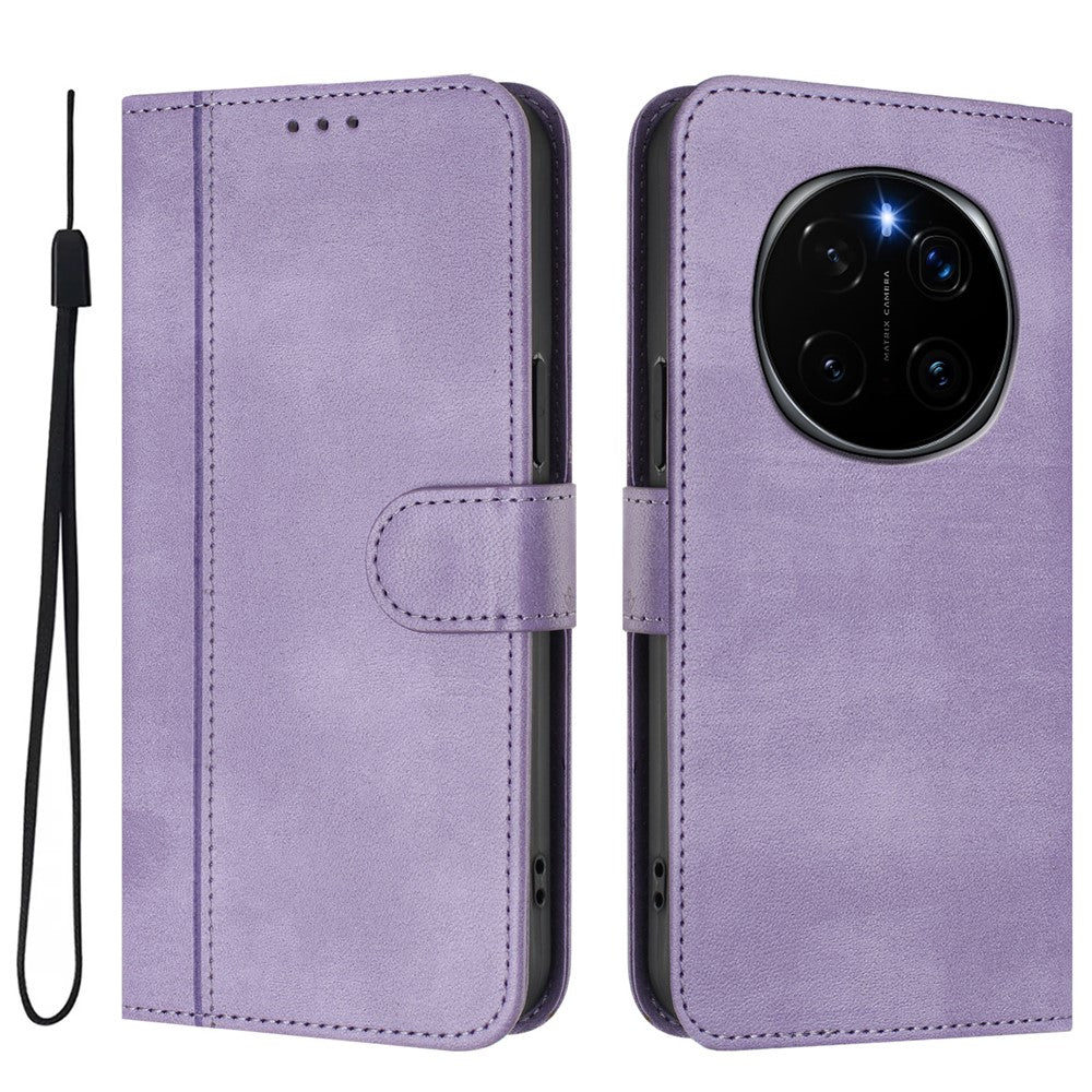 For Honor Magic7 Pro 5G Cases Wallet Stand Retro Texture Leather Phone Cover with Lanyard