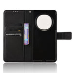 For Oppo Find N5 5G Leather Wallet Case with Strap Diamond Texture Phone Cover