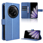 For Oppo Find N5 5G Leather Wallet Case with Strap Diamond Texture Phone Cover