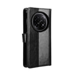 For Oppo Find N5 5G PU Leather Case with Strap Crazy Horse Texture Phone Wallet Cover