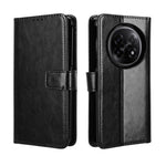 For Oppo Find N5 5G PU Leather Case with Strap Crazy Horse Texture Phone Wallet Cover