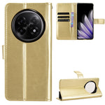 For Oppo Find N5 5G PU Leather Case with Strap Crazy Horse Texture Phone Wallet Cover