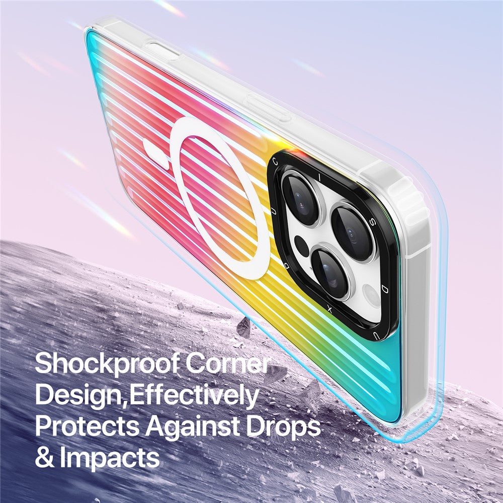 DUX DUCIS For iPhone 16 Pro Max Case Zest Series Compatible with MagSafe Gradient TPU + PET Phone Cover