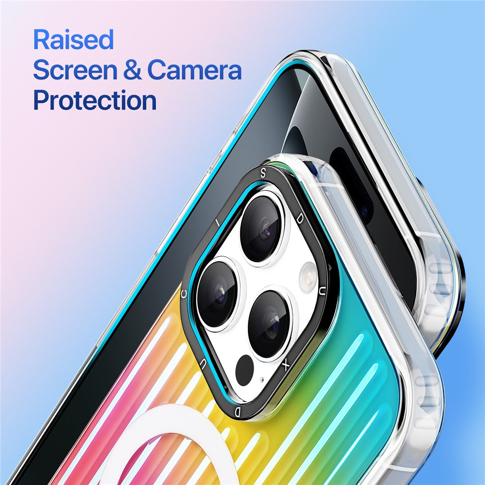 DUX DUCIS For iPhone 16 Pro Max Case Zest Series Compatible with MagSafe Gradient TPU + PET Phone Cover