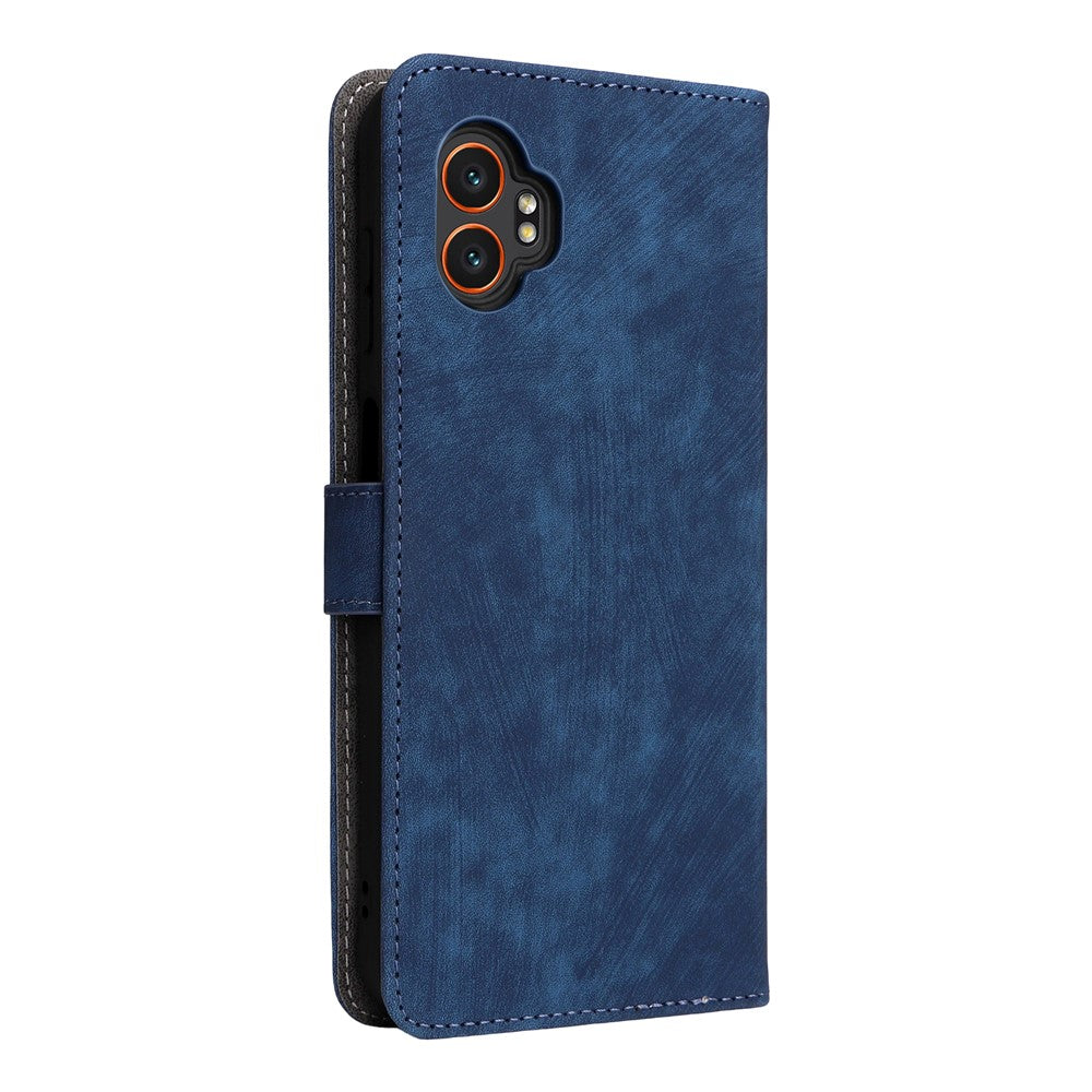 For Samsung Galaxy XCover7 Pro Case Wallet RFID Blocking PU Leather Cover Stand with Strap