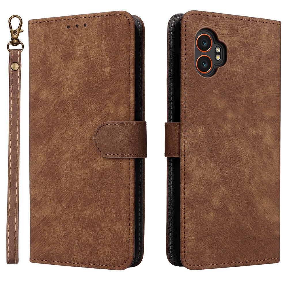For Samsung Galaxy XCover7 Pro Case Wallet RFID Blocking PU Leather Cover Stand with Strap