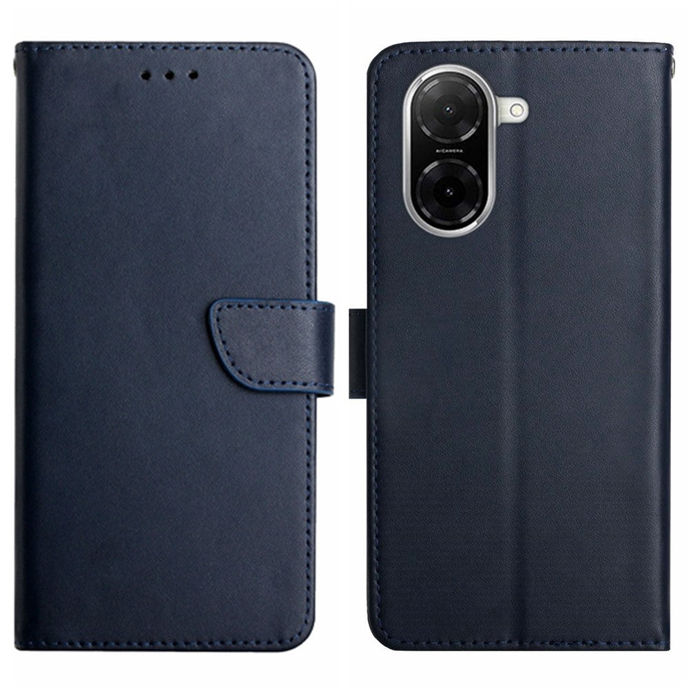 For Xiaomi Redmi A5 NFC (EU) (173.45mm) Case Genuine Cow Leather Phone Cover Nappa Texture